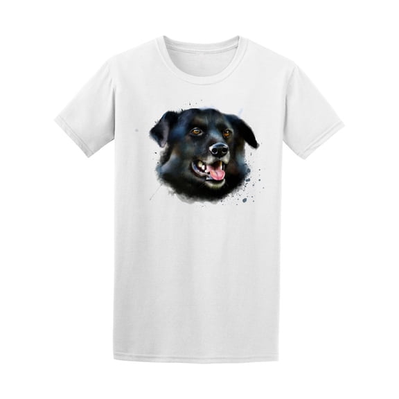 Portrait Of A Black Dog Tee Men's -Image by Shutterstock