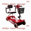 Zip'r Mobility - Xtra Traveler - Travel Scooter - 4-Wheel - 16"W x 14"D - Red