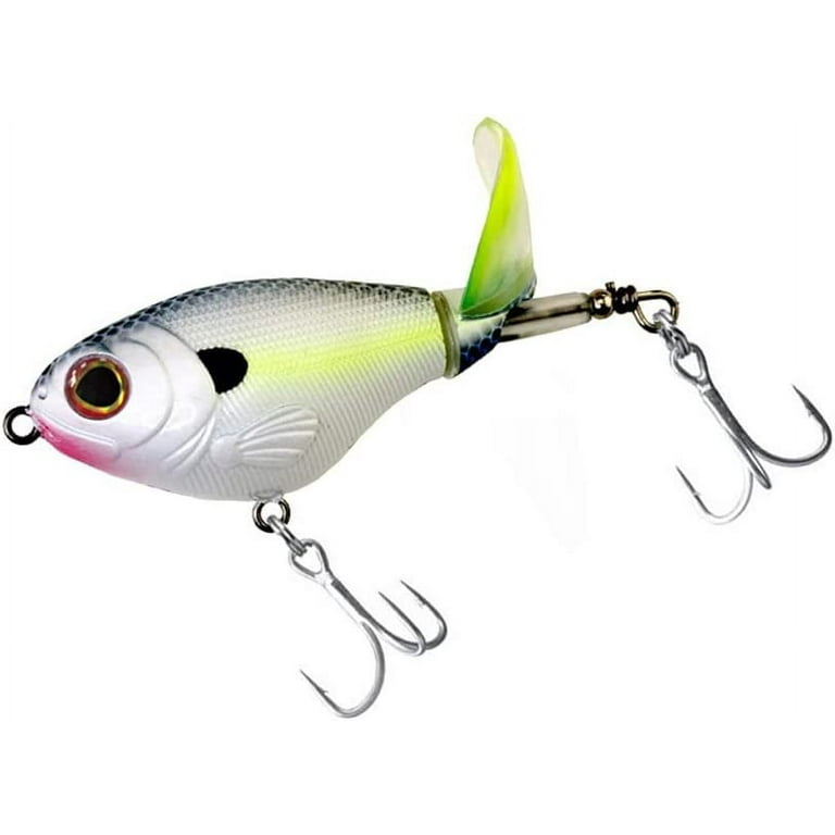 Topwater Frog Duck Fishing Lures for Bass Whopper Plopper Lures Kit  Propeller Bass Lure Topwater Crankbaits with Floating Rotating Tail Tractor  for Bass 