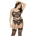 thumbnail image 3 of Coquette Womens Plus Size Lace Bra & Panty Set Style-7217X, 3 of 3