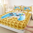 thumbnail image 3 of Feelyou Blue Game Console Teens Twin Sheet Sets, Ice Cream Donut Bedding, 3 Pieces, 3 of 7