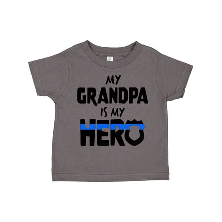 

Inktastic My Grandpa is My Hero Police Officer Family Gift Toddler Boy or Toddler Girl T-Shirt