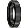 thumbnail image 4 of Ceramic Black Faceted And Beveled Edge 6mm Polished Band (Size 12.5) Made In China cer5-12.5, 4 of 5