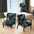 thumbnail image 1 of Designart Chaise d'Appoint en Marbre Bleu "Blue Tones in Geode Marble IV" - Fauteuil Moderne pour Chambre, 1 of 7