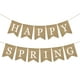 thumbnail image 1 of KAKOWELY Banderines de arpillera con la frase "FELIZ PRIMAVERA", guirnaldas para fiestas, decoración del hogar, bodas, banquetes y baby shower., 1 of 5