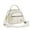 White, variant on Coefficienta Classic Leather Shoulder Bag Multifunctional Compartments Adjustable Strap Hands Convenience Stylish Purse for Women