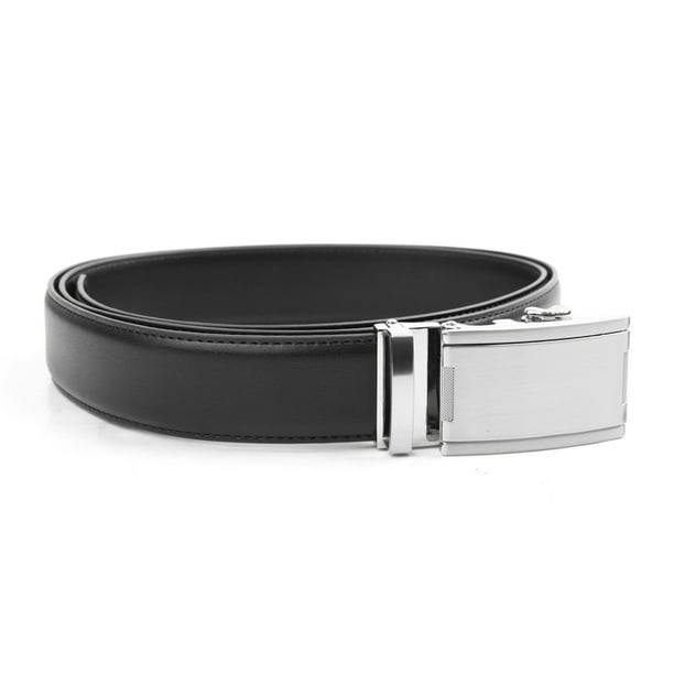 Tour Gear Custom Fit Golf Belt Black with Satin Silver Buckle (Gift Box)