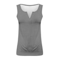 thumbnail image 4 of Giftesty Womens Tanks Summer Sleeveless Blouse Clearance Women's Fashion Casual Solid Color V-Neck Tank Top, 4 of 5