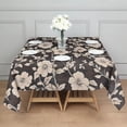 thumbnail image 3 of Pioneer Flower Floral Print Pattern Square Tablecloth,Waterproof Square Table Cover,Wipeable Spillproof Washable Table Cover for Home Kitchen Party Decor 52"x52"(132x132cm), 3 of 6