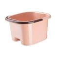 thumbnail image 3 of TISHITA Foot Bath Basin Foot Bathtub Lightweight with Handle Portable Foot SPA Basin pink, 3 of 8
