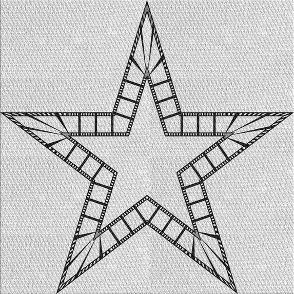 Ahgly Company Indoor Square Patterned Platinum Gray Area Rugs, 5' Square