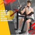 thumbnail image 3 of Adjustable Bicep Tricep Curl Machine with Preacher Curl Bench - Home Workout Machine for Tricep and Bicep Exercises, 3 of 9