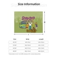 thumbnail image 5 of Scooby Doo Flannel Blanket Cozy Ultra-Soft Micro Throw Blanket For Bed Sofa Couch Car Office Camping Travel All Season Fleece Blanket 80"x60", 5 of 8