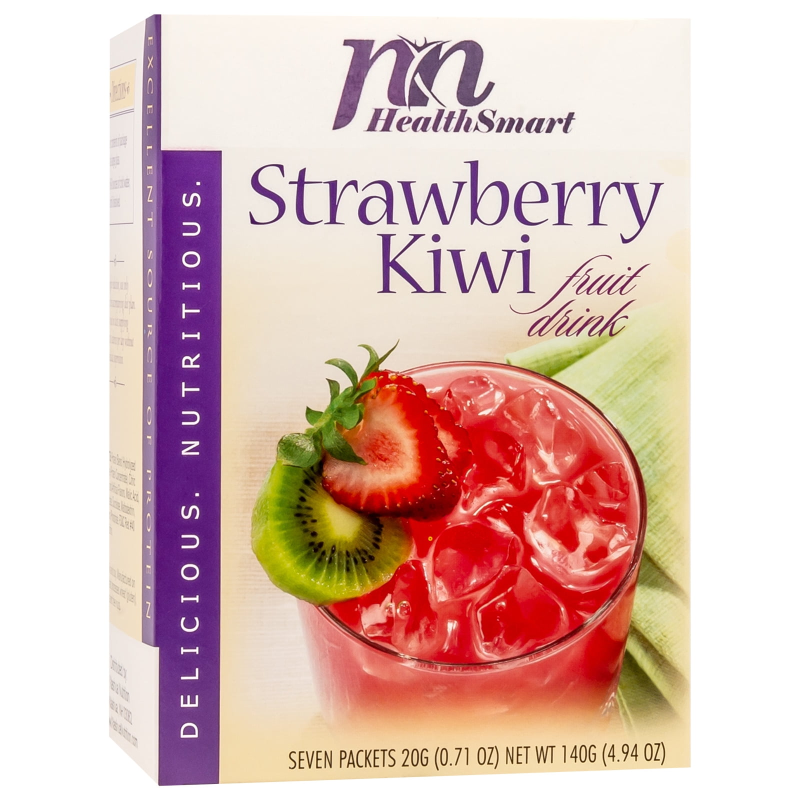 HealthSmart Cold Fruit Drink Strawberry Kiwi 15g Protein Low