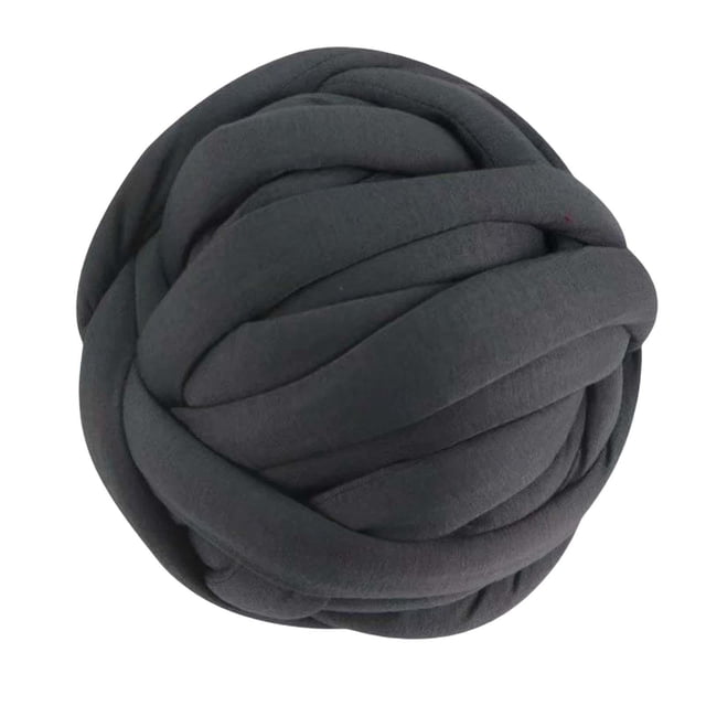 Hilo grueso para tejer a mano, suave, súper voluminoso, gigante, lavable, para hacer tú mismo Gris