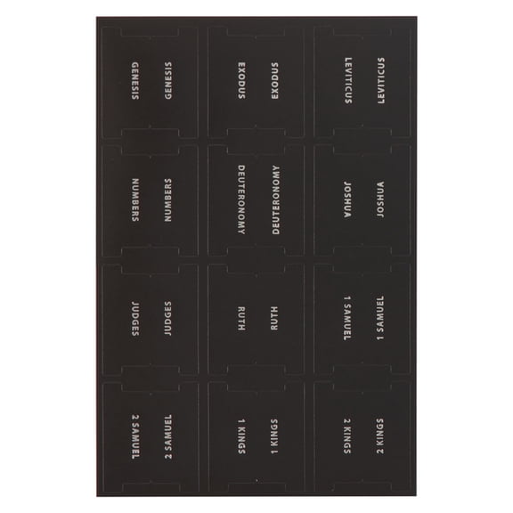 Christian Art Gifts Colorable Bible Indexing Tabs for Women, Men & Children: Self Adhesive Pre-Cut Tabs W/ Matte Fin, (Hardcover)