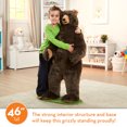 Melissa & Doug Giant Lifelike Plush Grizzly Bear Standing Stuffed