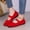 Red, variant on YOUYEDIAN Flat Shoes for Women Dress Non Slip Slip on Loafers Spring Summer Business Walking Shoes Casual Closed Toe Orthopedic Shoes (White)