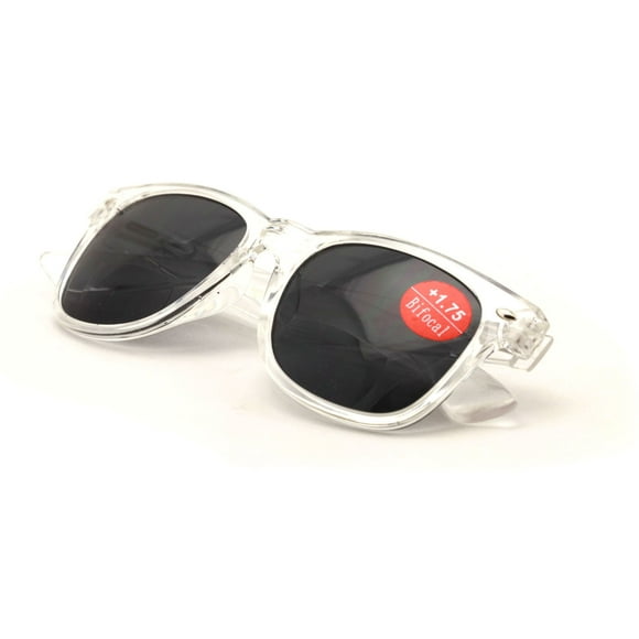 V.W.E. Lunettes de Lecture Extérieures Bifocales Transparentes - Lecteurs Confortables et Élégants Simples (1 Paire, 2.25)