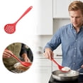 thumbnail image 3 of Slotted Spoon Heatproof, Silicone Skimmer Strainer Slotted Spoon for Cooking, Non Stick Scoop Ladle with Ergonomic Handle for Filtering Vegetables and Pasta, Kitchen Utensil for Straining, 3 of 7