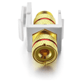 thumbnail image 4 of Insert de Poteau de Banane avec Anneaux Noirs et Rouges, Haut-Parleur Audio à Vis, 4 Paires/8 Pack, 8 x Keystone Banane Jacks (4 Cercles Rouges et Noirs Chacun), 4 of 8