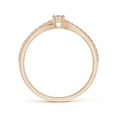 thumbnail image 2 of ANGARA Natural Prong Set Diamond Promise Ring in 14K Rose Gold for Women (Size-2.5mm| Color-I-J| Clarity-I1-I2) | April Birthstone, Anniversary, Jewelry Gift for Women | Natural Diamond Ring, 2 of 9