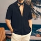 thumbnail image 2 of Hawaiian Shirt For Men, Men's Vintage Button Down Bowling Shirts Short Sleeve Summer Beach Shirt M, 2 of 5