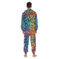 thumbnail image 4 of FORMRS Onesies Pajama for Adults Unisex Hoodie Winter Jumpsuit One Piece Sleepwear, Sizes S-2XL, Colorful Dragon Scales Pattern, 4 of 7