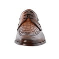 thumbnail image 4 of Jeffery West Croco Leather Derby Shoes, Brown, 4 of 9