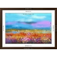 thumbnail image 5 of Art.com Abstract Colorful Oil Painting Landscape Background. Semi Abstract Image of Wildflower and Field. Y Art Print by pluie_r, Brown Frame Wall Art, 44" x 32", 5 of 5