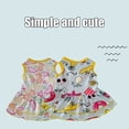 thumbnail image 3 of Flmtop Dog Dress Fruit Printing Round Neck Cotton Two-legged Pet Skirt for Daily Life Pink, 3 of 9