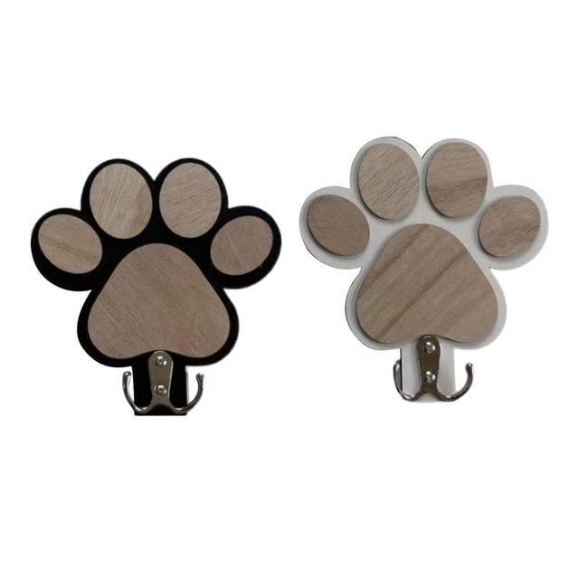 2 soportes para correa de perro, organizador de collares de perro para montaje en pared, perchero conmemorativo único y resistente, gancho de