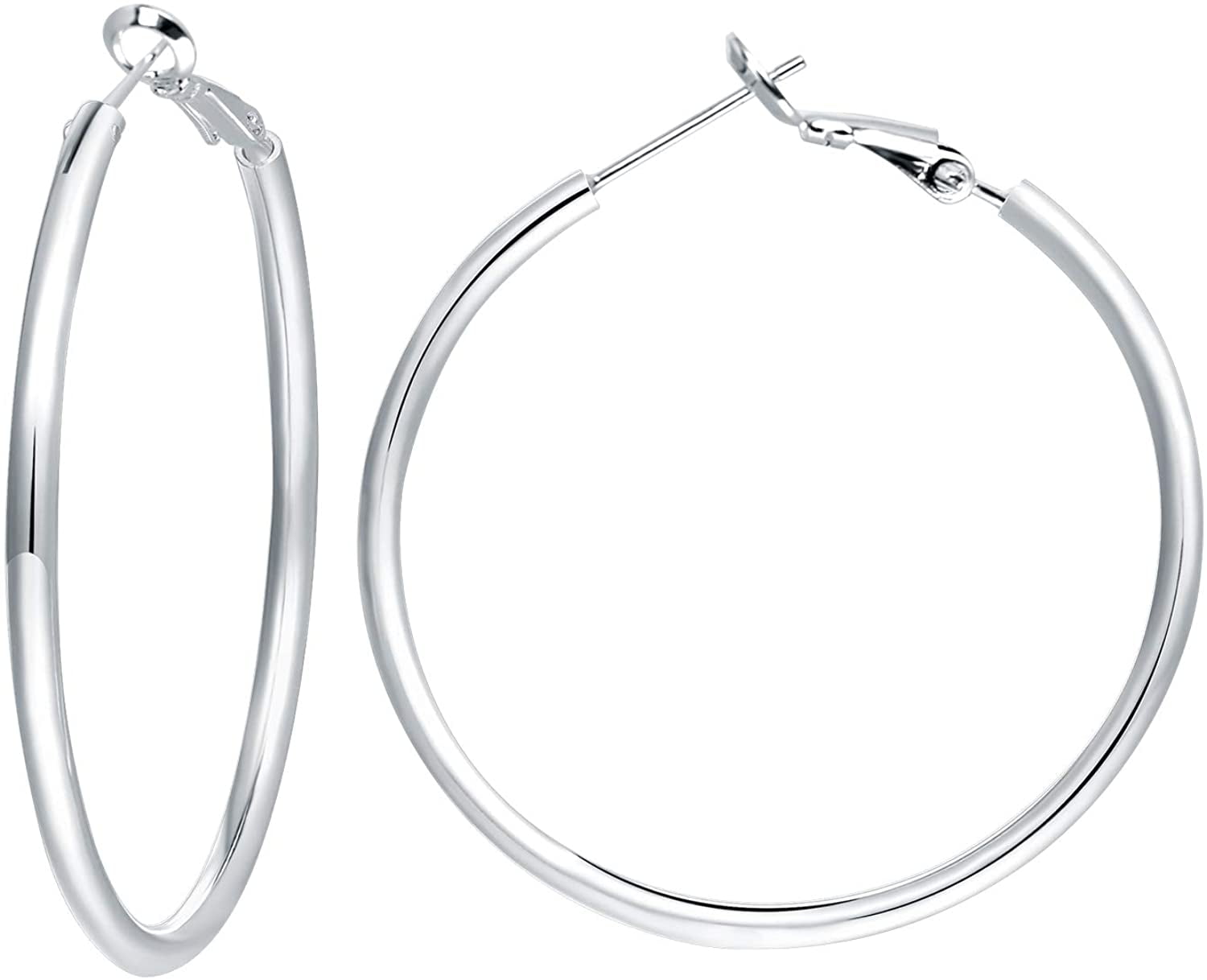 Earrings & Studs | Big Silver Hoop Earrings | Freeup