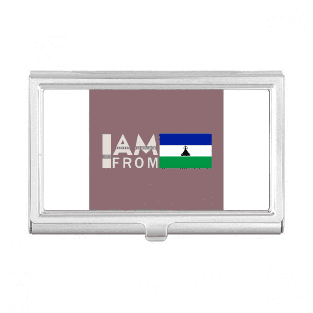 Je Viens de Lesotho Art Déco Porte-Cartes de Visite Étui de Poche Portefeuille