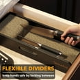 thumbnail image 2 of SpaceAid Bamboo Knife Drawer Organizer, 15"L x 5.9"W x 2.5"H, Black, 2 of 7