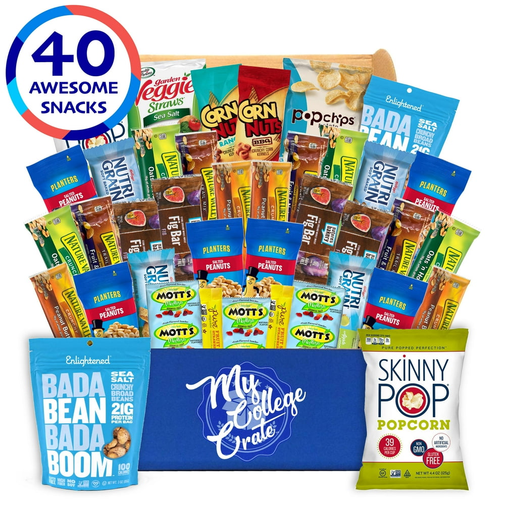 My College Crate Ultimate Healthy Snack Care Package for College