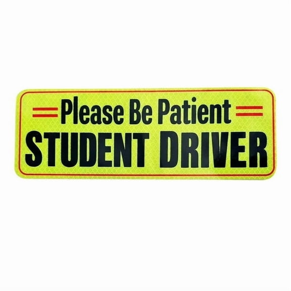 FACEGA Student Driver Magnet Maximizes Light Reflection Student Driver Sticker Magnet for Car Strong Magnet and Reflective Material New Driver Sticker,Style3