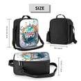 thumbnail image 2 of Honeii Travel Around The World Print Insulated Lunch Bag, Reusable Lunch Box for Adult, Leakproof Cooler Bag for Work Office Travel Picnic, 2 of 7