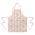 thumbnail image 2 of Pioneer Flower Floral Print Pattern Apron for Women and Men, Cotton Linen Waterproof with Pockets, Adjustable, 33x27 Inch for Kitchen, Gardening, BBQ, Salon, 2 of 6