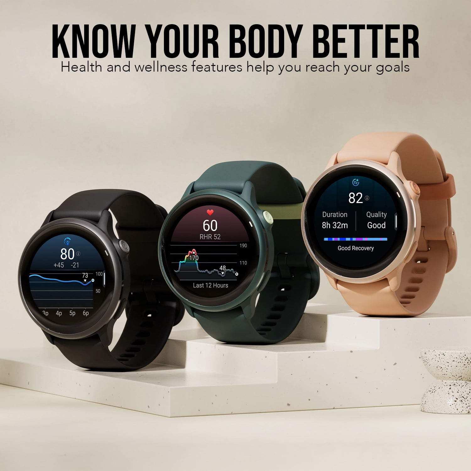 Garmin vivoactive 6 GPS Smartwatch (Metallic Jasper Green with Jasper Band) Bundle with Fitness and Wellness Plus Software Suite and Tempered Glass Screen Protector Film (40mm) (3 Items)