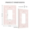 thumbnail image 3 of DouZhe 1-Gang Decorator/Rocker Wallplate, Cute Cat Pink Paws Footprint Decorative Wall Plates, 3 of 7