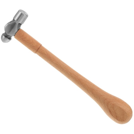 ROSENICE 1Pack Handheld Polishing Hammer with Wood Handle for Carving and Layout