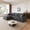 Dark Gray, variant on 95" Cloud Sectional Sofa with Ottoman, U-Shaped Corduroy Deep Seat Couch, No Assembly for Living Room, Green