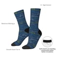thumbnail image 2 of Yiaed Shark Print Great elasticity Crew Socks Sports socks for Men and Women, 2 of 5