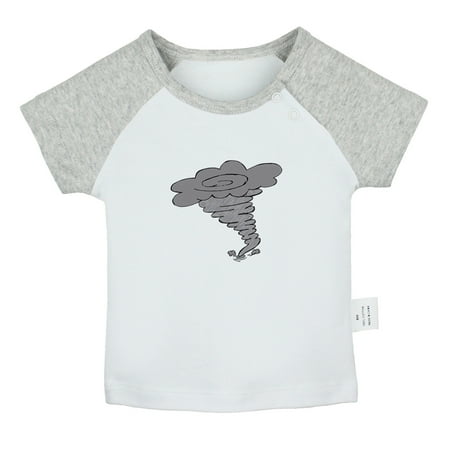 

Nature Hurricane Pattern T shirt For Baby Newborn Babies T-shirts Infant Tops 0-24M Kids Graphic Tees Clothing (Short Gray Raglan T-shirt 0-6 Months)