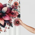 thumbnail image 3 of WERPE Durable and Washable Wildflowers Floral Botanical Floral Printed Waterproof Shower Curtain Multiple Sizes White, 3 of 7