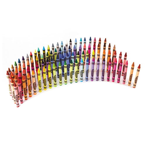 Classic Color Crayons in Flip-Top Pack with Sharpener 96 Colors 