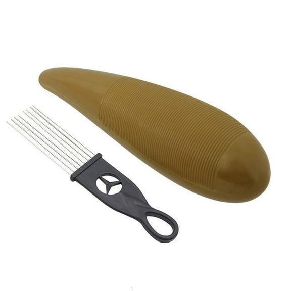 Guiro Instrument Fish Shaped Sand Drum Percussion Instrument with 1 Scraper Musical Training Tool Style B,1 x guiro shaker instrument 1 x Scraper,Brown & Black