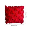 thumbnail image 3 of HomeKingdee Christmas Trees Decorative Pillow Covers, Soft Plush Faux Fur Farmhouse Throw Cushion Cases for Xmas Winter Holiday Home Decor, 3 of 5