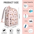 thumbnail image 5 of Bohemian Print Unisex Daypack: Versatile Boho Backpack with Front Pocket for School, College, Work Commute, Travel, Vacation, Lightweight and Stylish, Wonderful Gift, 5 of 5